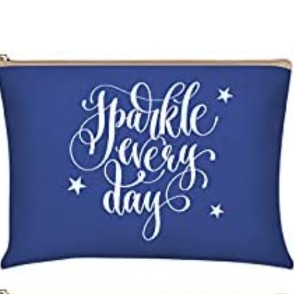 Sparkle every day makeup bag 💄